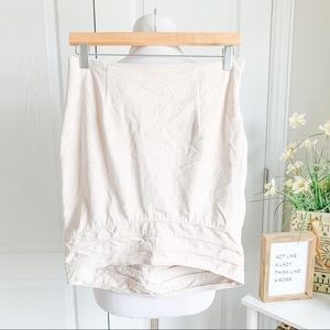 NFC Faux Suede Hi-Lo Pencil Skirt